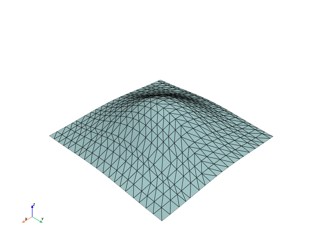 d create tri surface